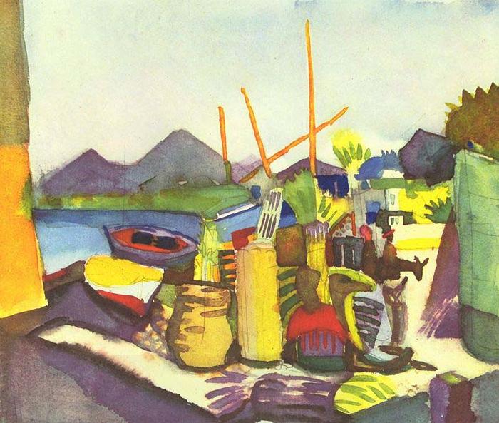 August Macke Landschaft bei Hammamet oil painting picture